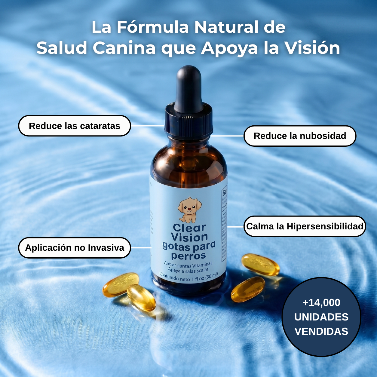 ClearVision® Favorece una visión más nítida en tu perro y reduce el daño