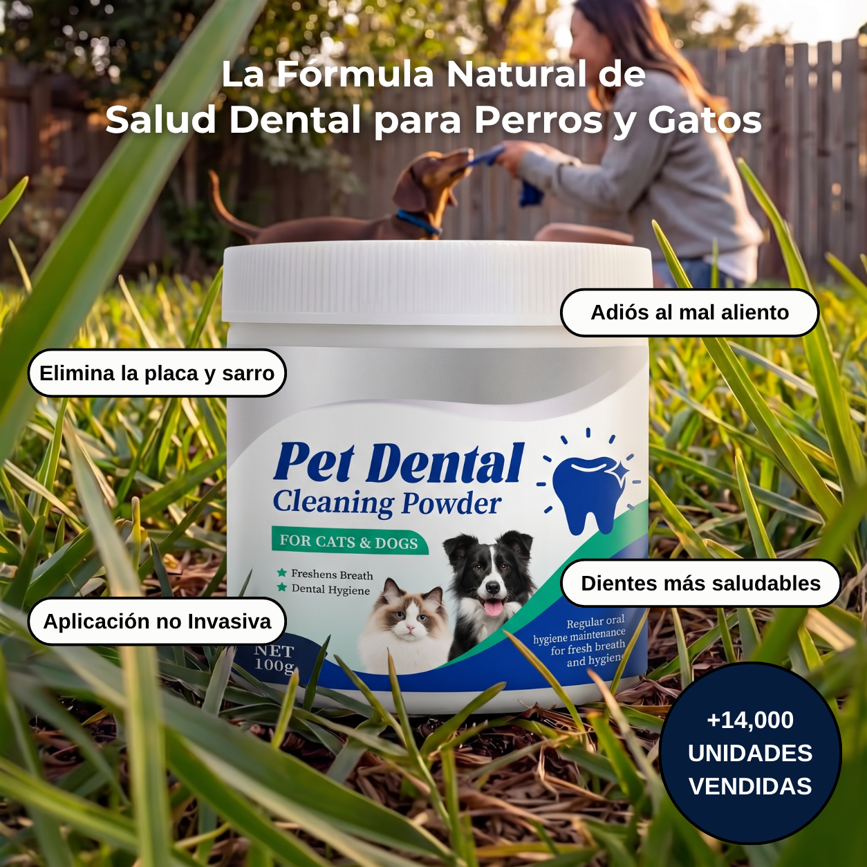 Petnova™️ Fórmula dental avanzada para perros y gatos